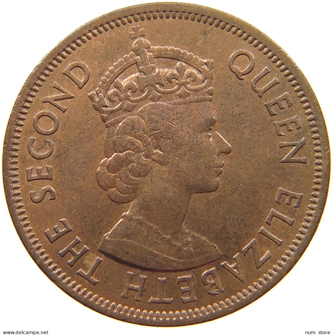 MAURITIUS 5 CENTS 1969 Elizabeth II. (1952-2022) #s062 0063 - Mauricio