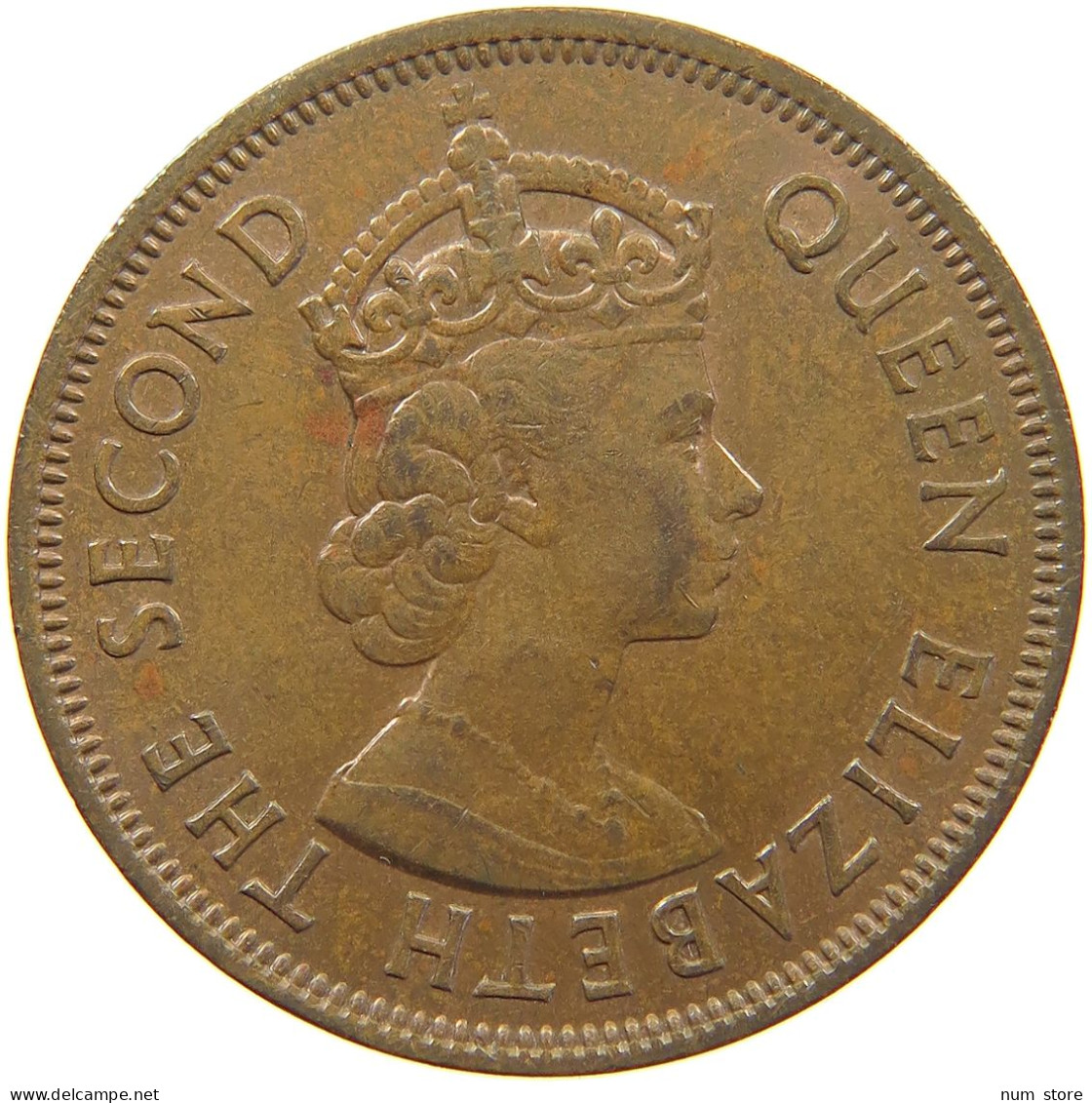 MAURITIUS 5 CENTS 1969 Elizabeth II. (1952-2022) #c036 0605 - Mauritius