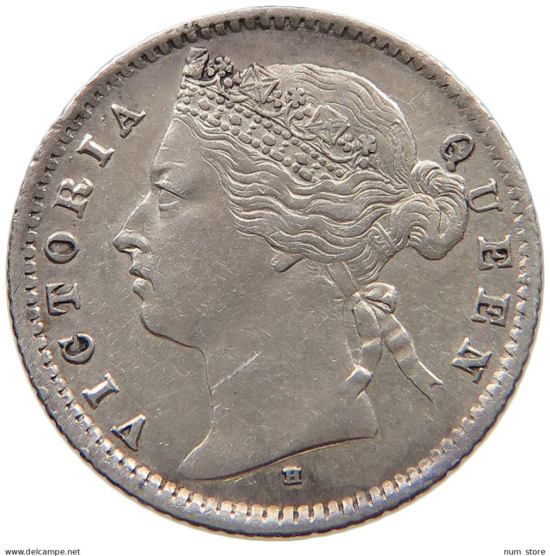 MAURITIUS 20 CENTS 1877 Victoria 1837-1901 #t111 1311 - Maurice