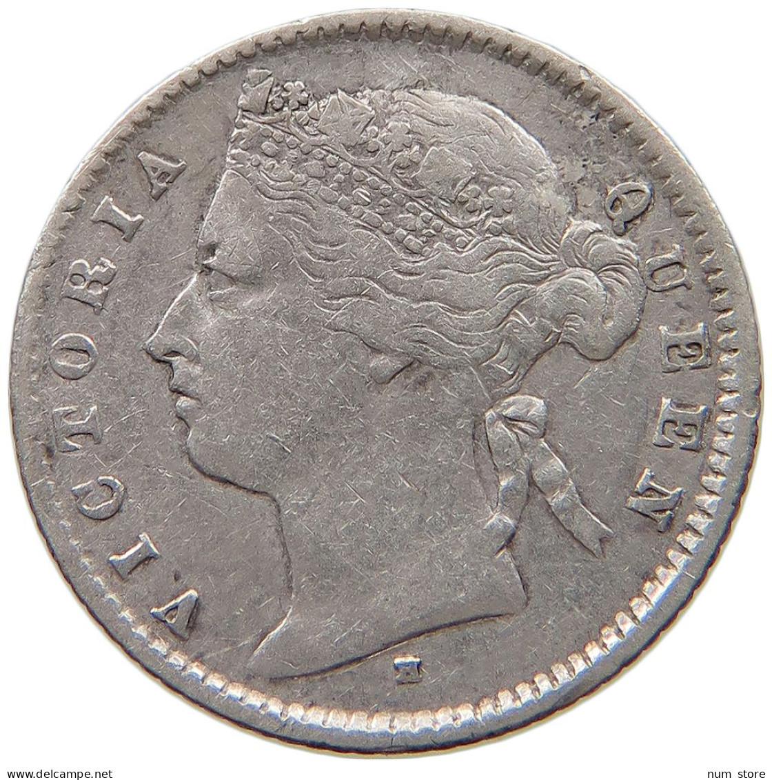 MAURITIUS 20 CENTS 1877 Victoria 1837-1901 #t111 1307 - Maurice