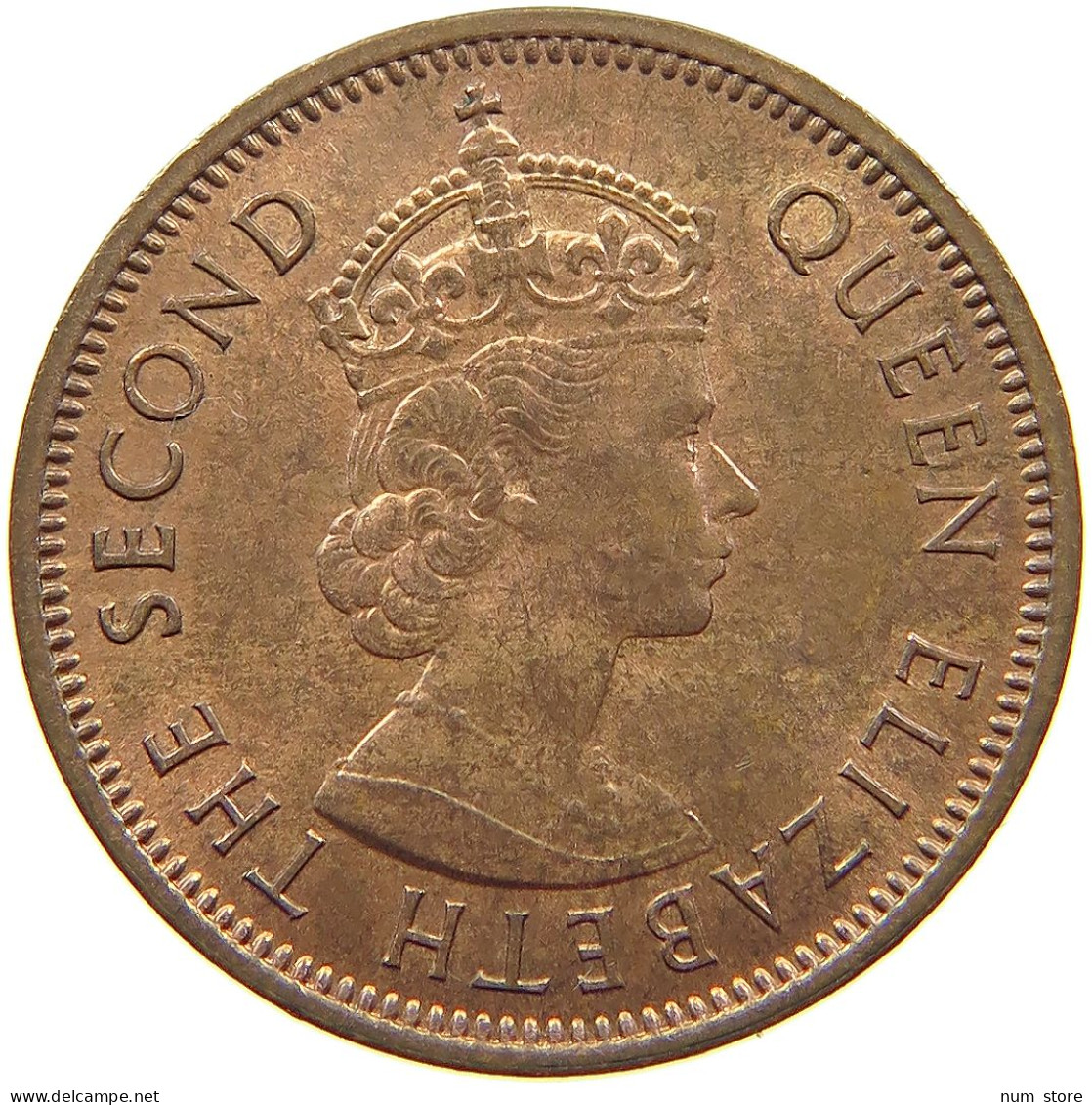 MAURITIUS 2 CENTS 1969 Elizabeth II. (1952-2022) #s062 0131 - Mauritius