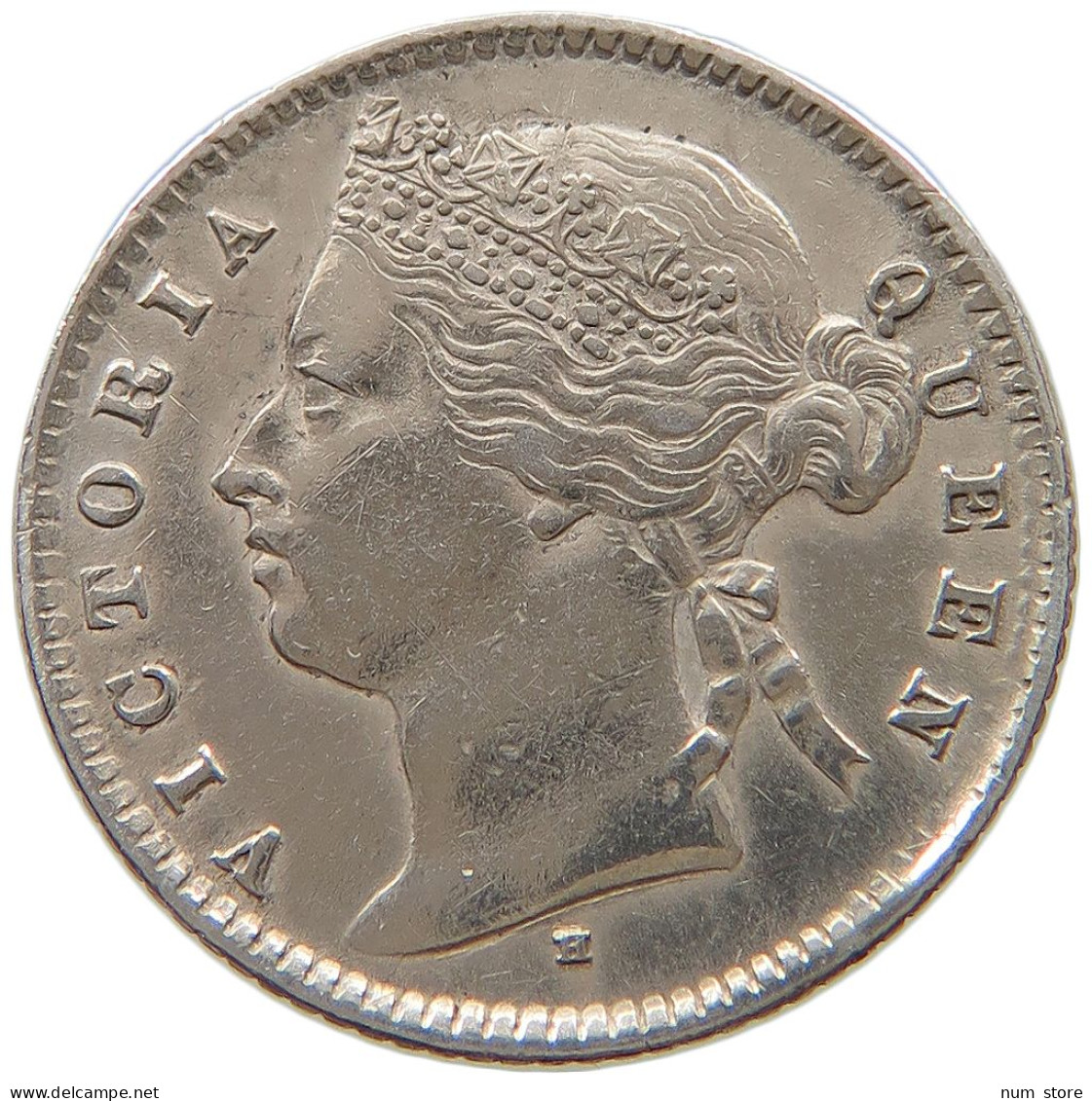 MAURITIUS 20 CENTS 1877 H Victoria 1837-1901 #t108 0115 - Mauritius