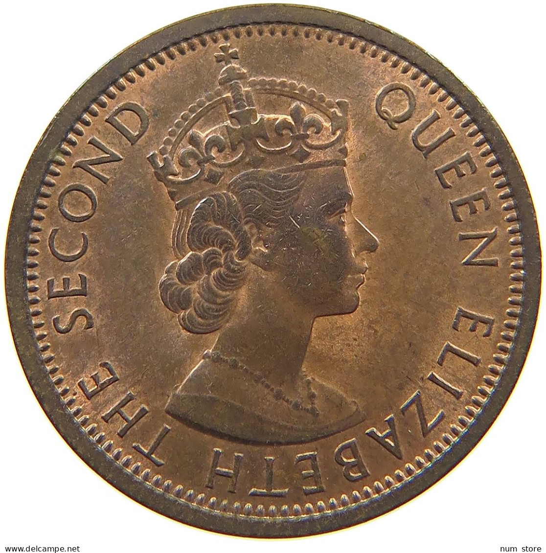 MAURITIUS 2 CENTS 1966 Elizabeth II. (1952-2022) #c036 0645 - Mauritius