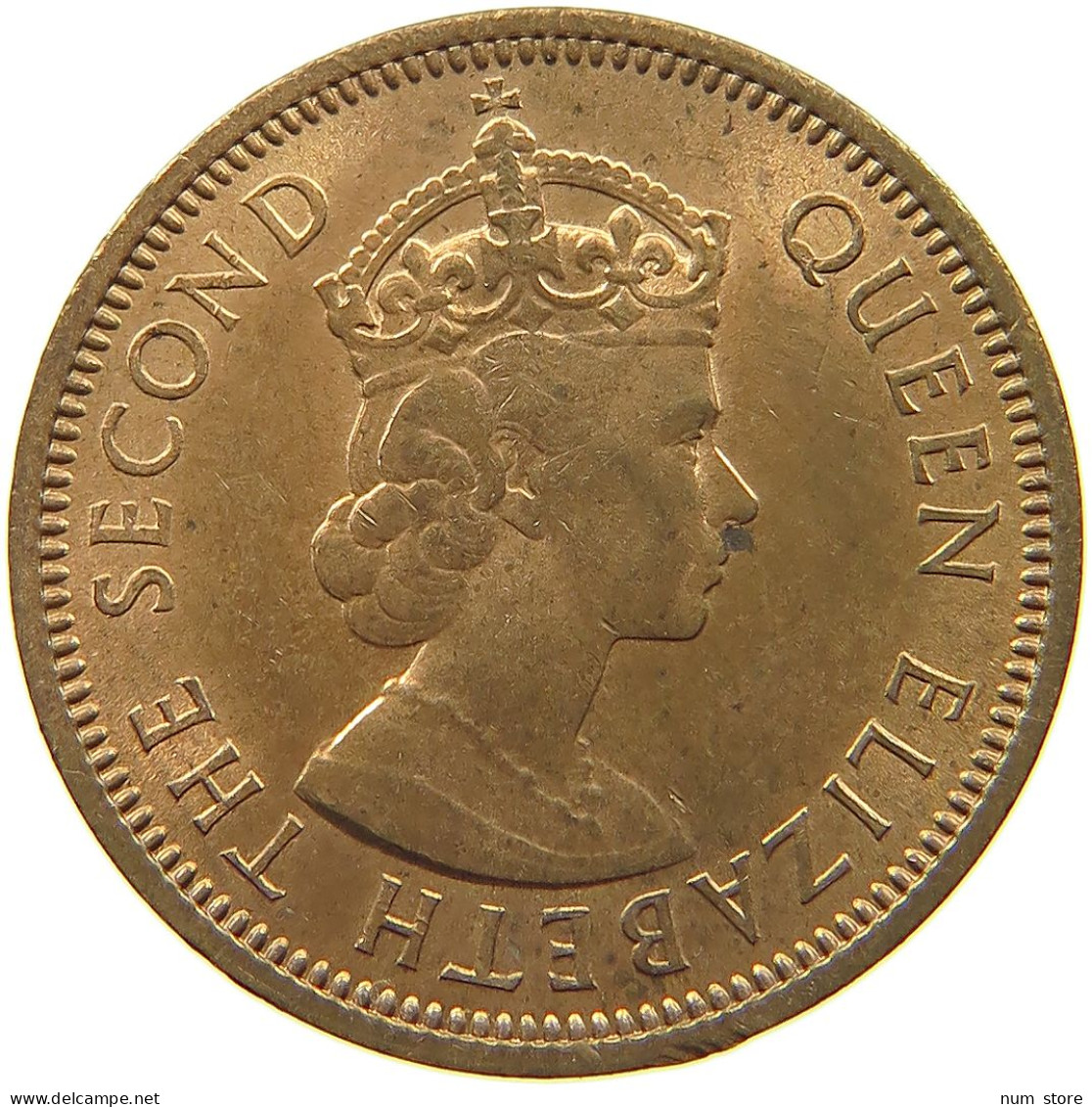 MAURITIUS 2 CENTS 1959 Elizabeth II. (1952-2022) #a095 0491 - Mauritius