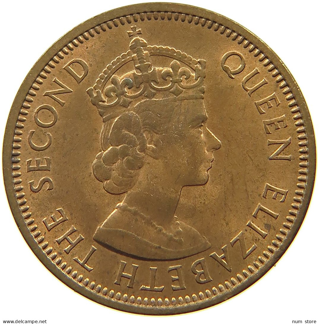 MAURITIUS 2 CENTS 1959 Elizabeth II. (1952-2022) #a095 0473 - Mauritius