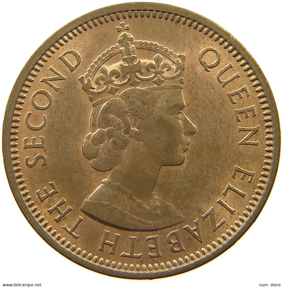 MAURITIUS 2 CENTS 1959 Elizabeth II. (1952-2022) #a095 0469 - Mauritius