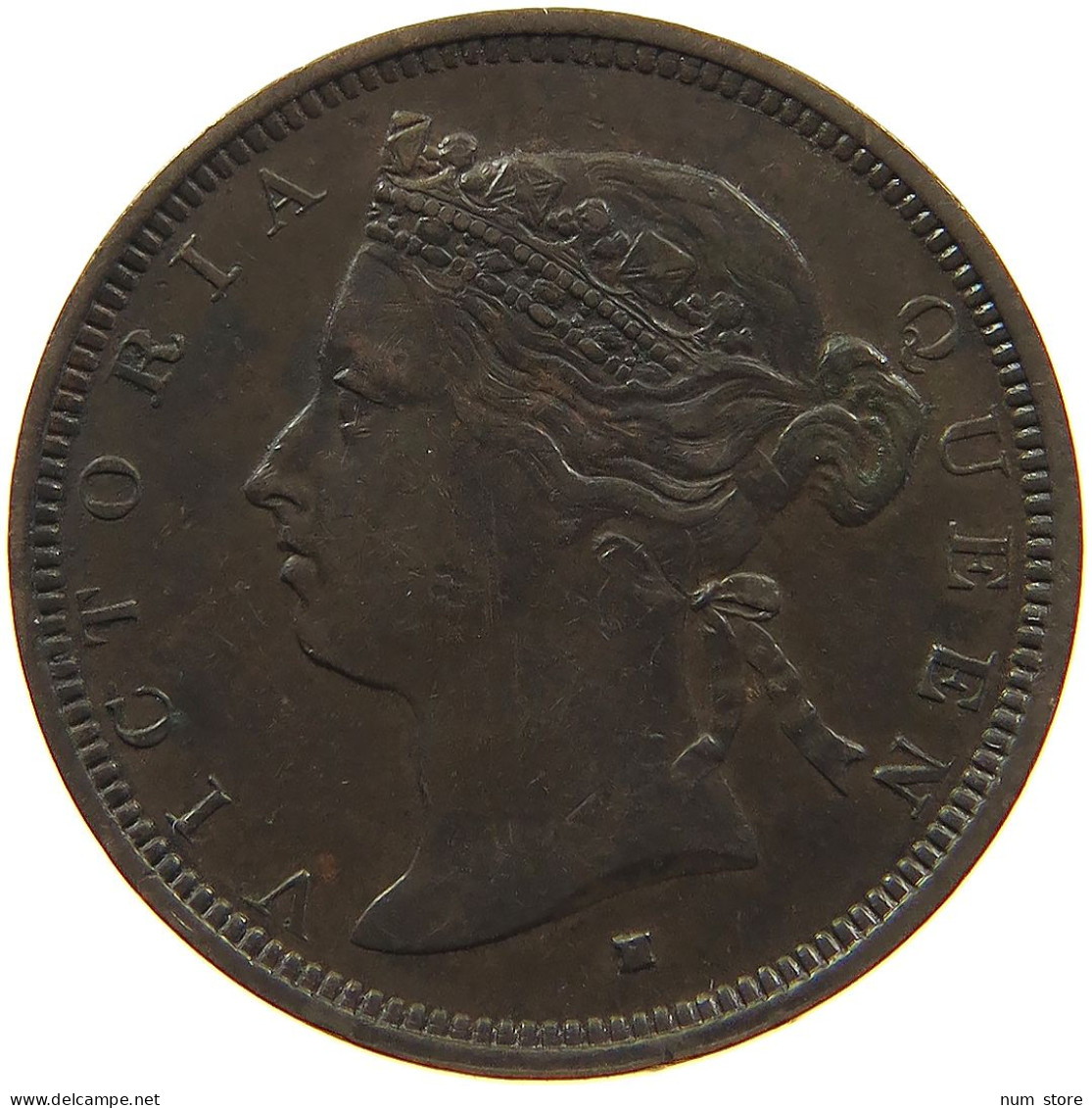 MAURITIUS 2 CENTS 1877 H Victoria 1837-1901 #t018 0059 - Mauritius