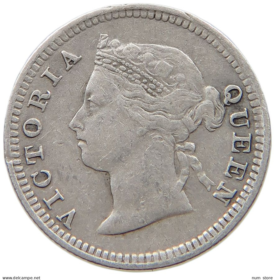 MAURITIUS 10 CENTS 1886 Victoria 1837-1901 #t122 0415 - Mauritius