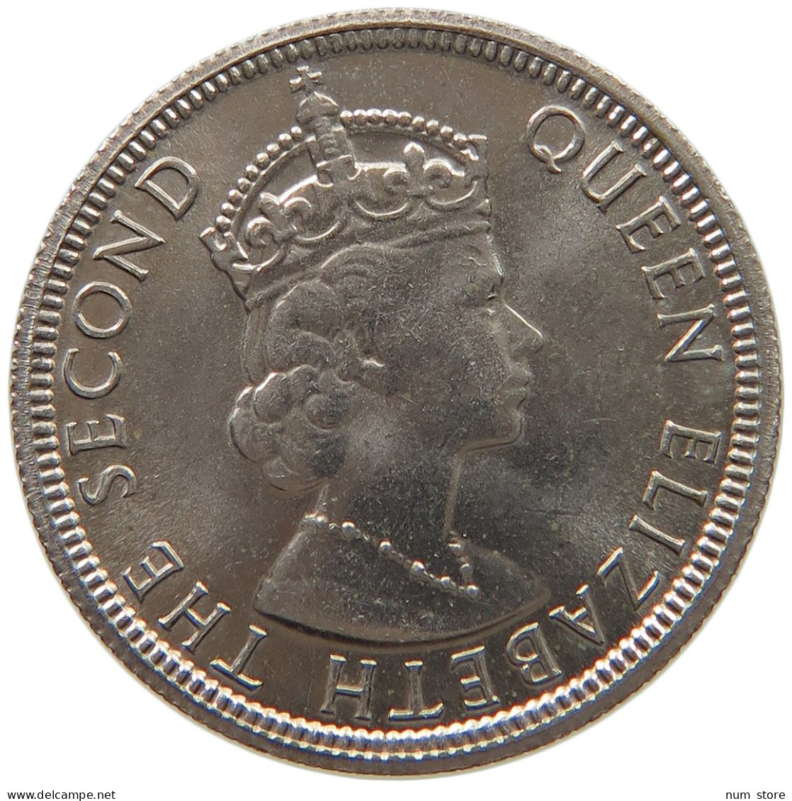 MAURITIUS 1/4 RUPEE 1975 Elizabeth II. (1952-2022) #c017 0527 - Mauritius