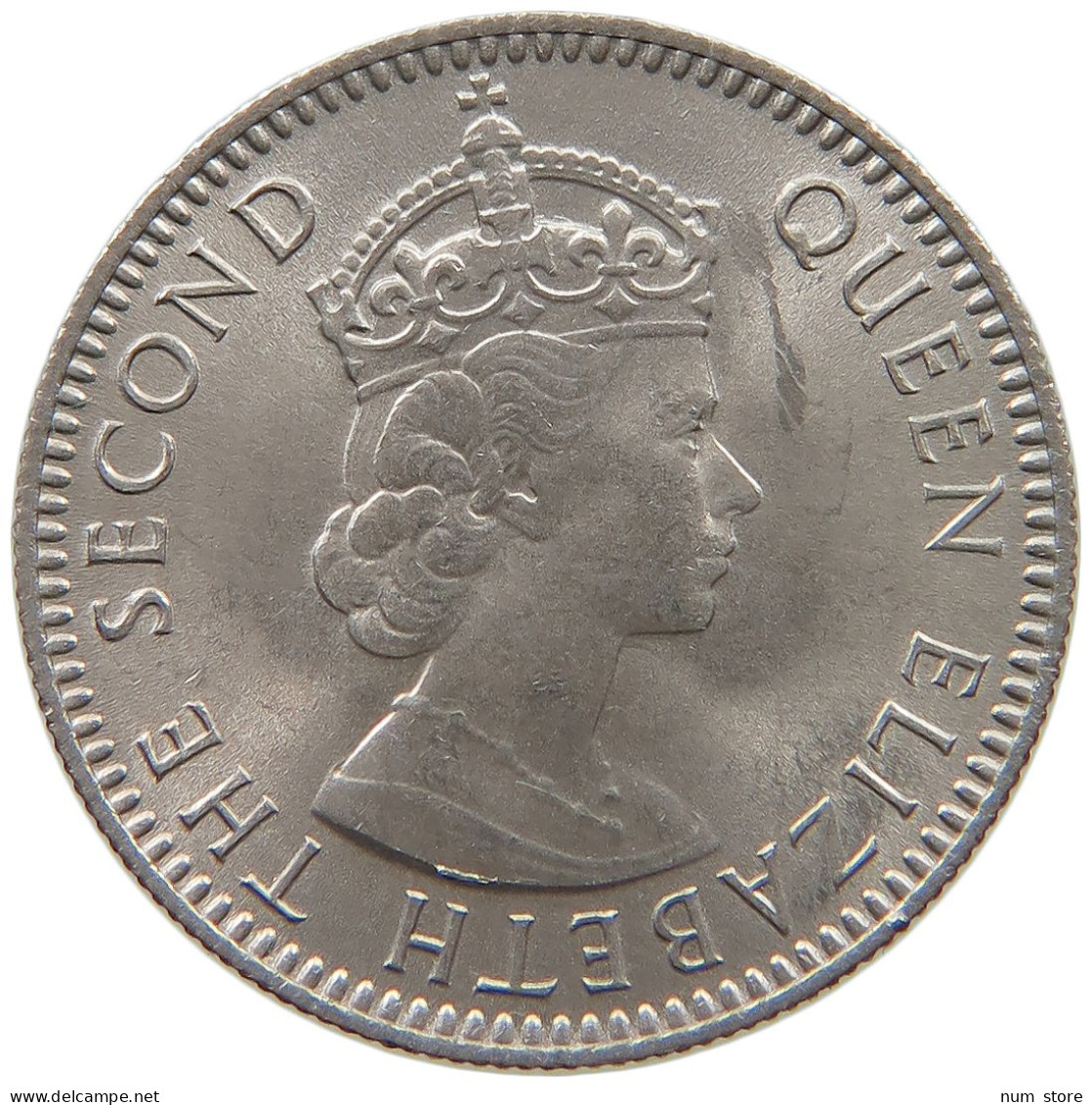 MAURITIUS 1/4 RUPEE 1964 Elizabeth II. (1952-2022) #s061 0499 - Maurice