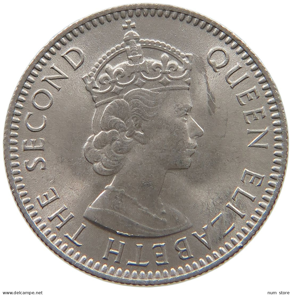 MAURITIUS 1/4 RUPEE 1964 Elizabeth II. (1952-2022) #s061 0499 - Mauricio