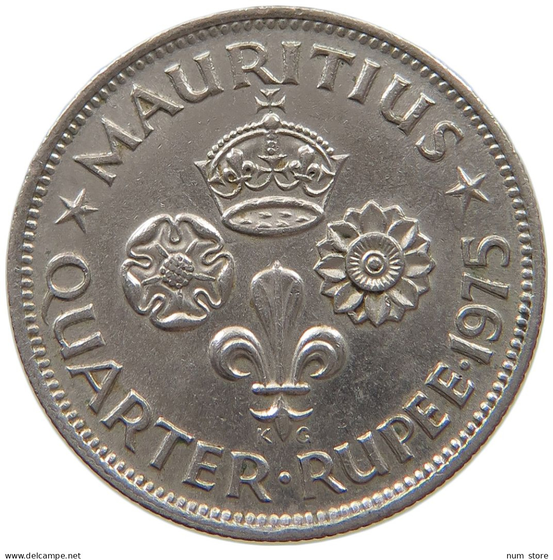 MAURITIUS 1/4 RUPEE 1975 Elisabeth II. (1952-) #t152 0363 - Maurice