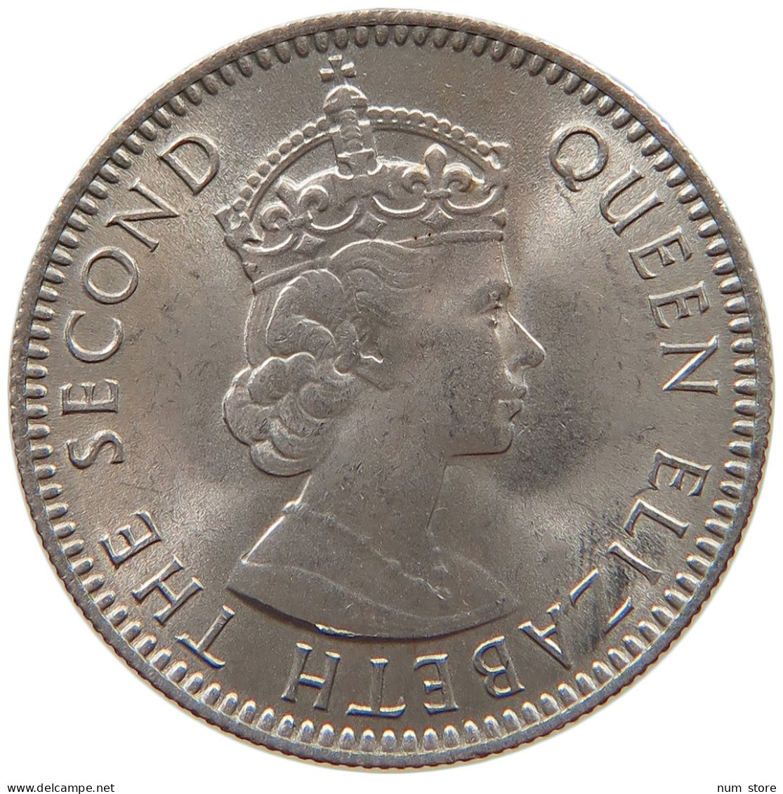 MAURITIUS 1/4 RUPEE 1964 Elizabeth II. (1952-2022) #c038 0087 - Mauritius