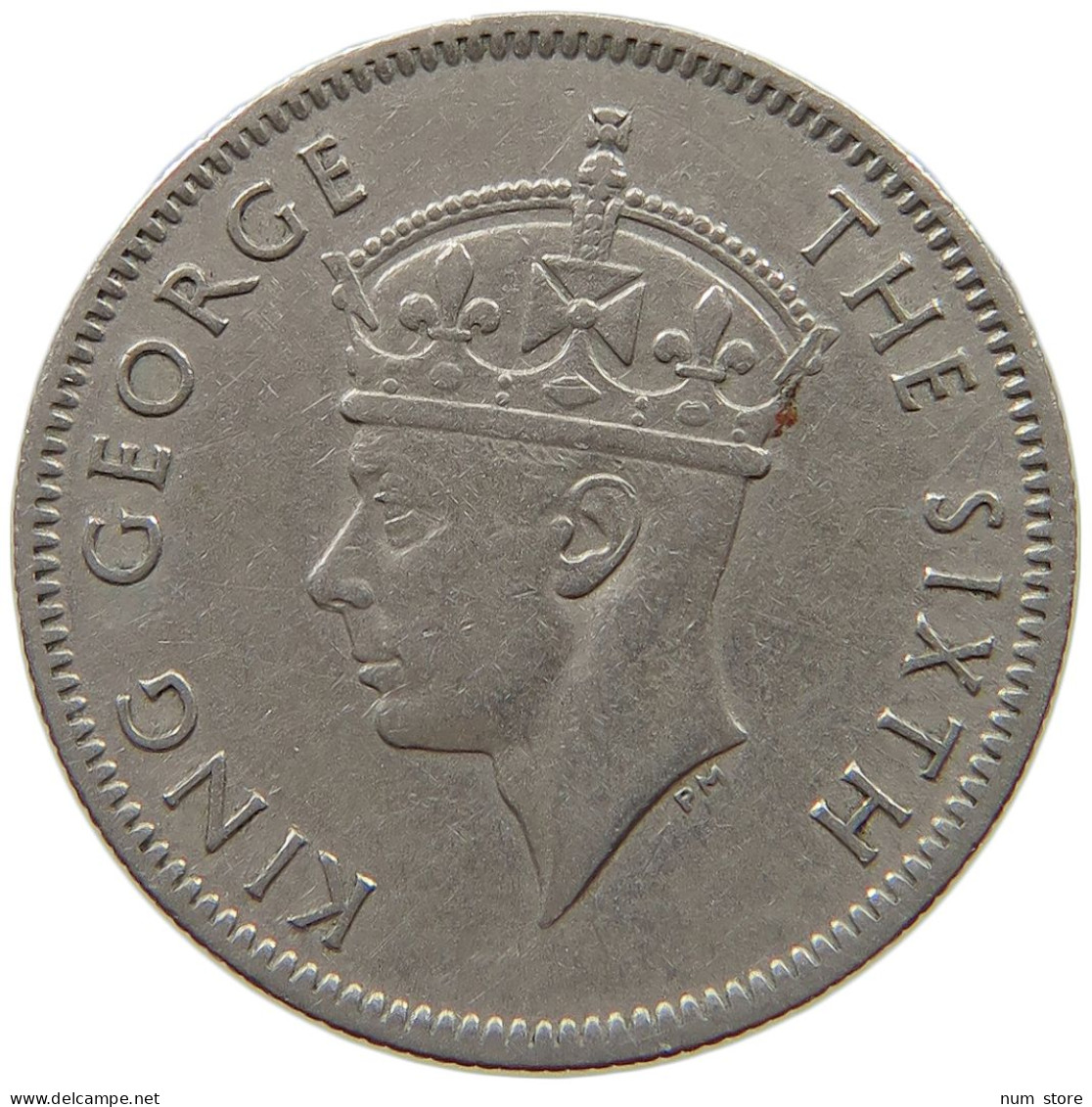 MAURITIUS 1/4 RUPEE 1950 George VI. (1936-1952) #a090 0441 - Mauricio