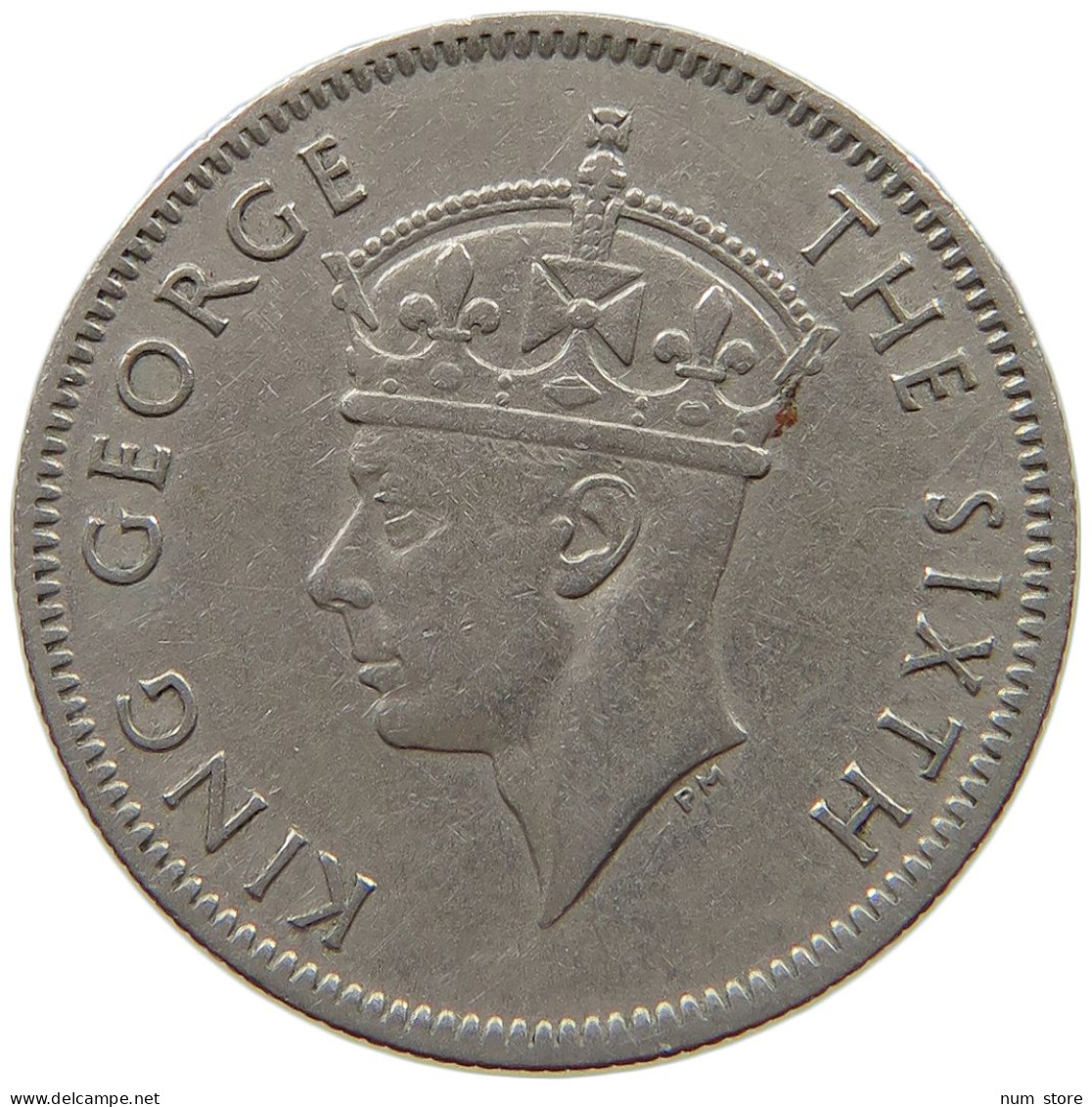 MAURITIUS 1/4 RUPEE 1950 George VI. (1936-1952) #a090 0441 - Maurice