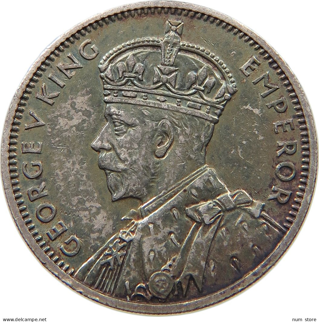 MAURITIUS 1/2 RUPEE 1934 George V. (1910-1936) #t121 0127 - Mauritius