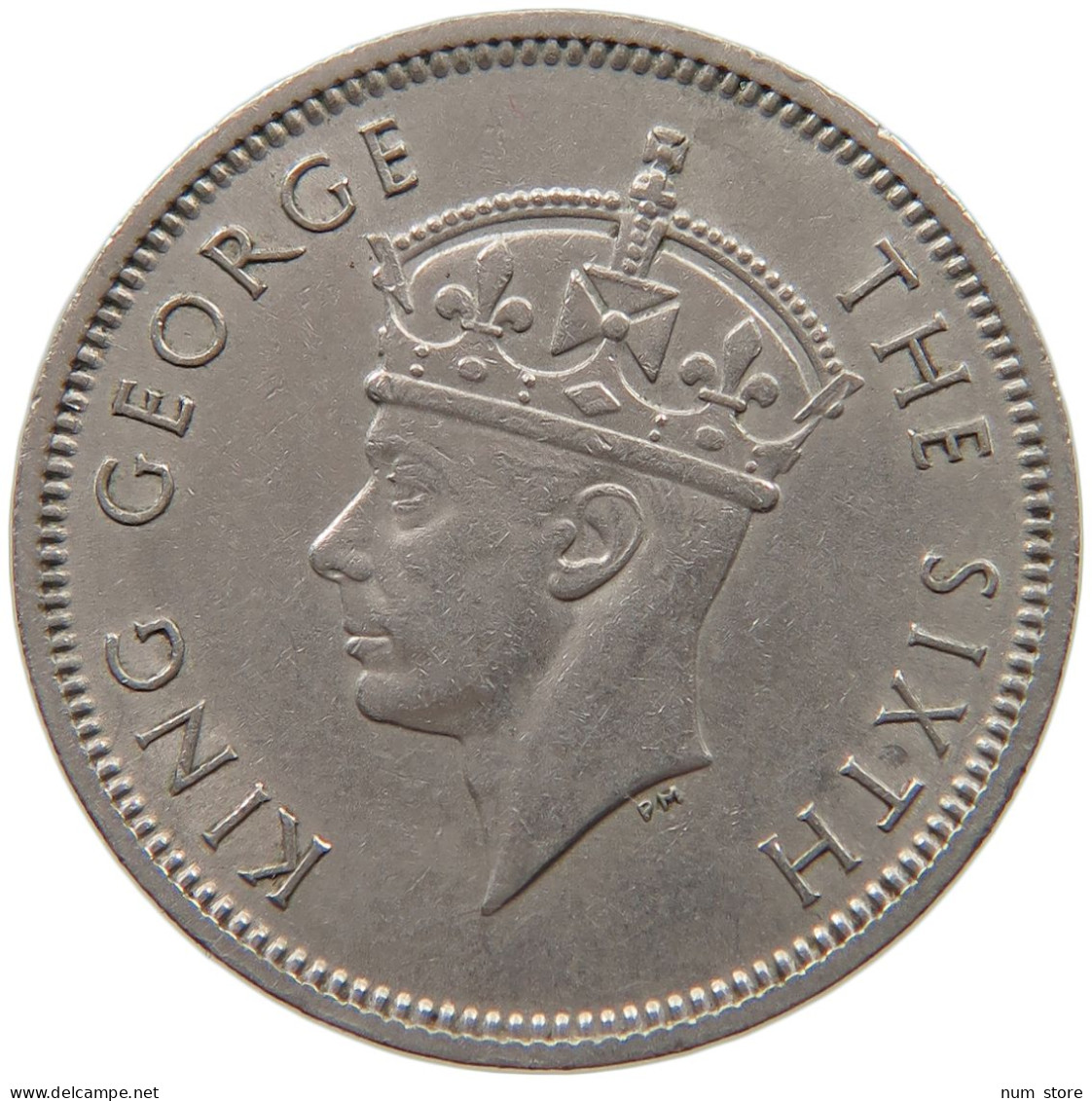 MAURITIUS 1/2 RUPEE 1950 George VI. (1936-1952) #c010 0245 - Maurice