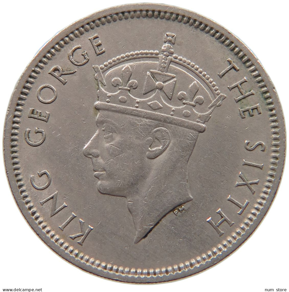 MAURITIUS 1/2 RUPEE 1951 George VI. (1936-1952) #c010 0249 - Maurice