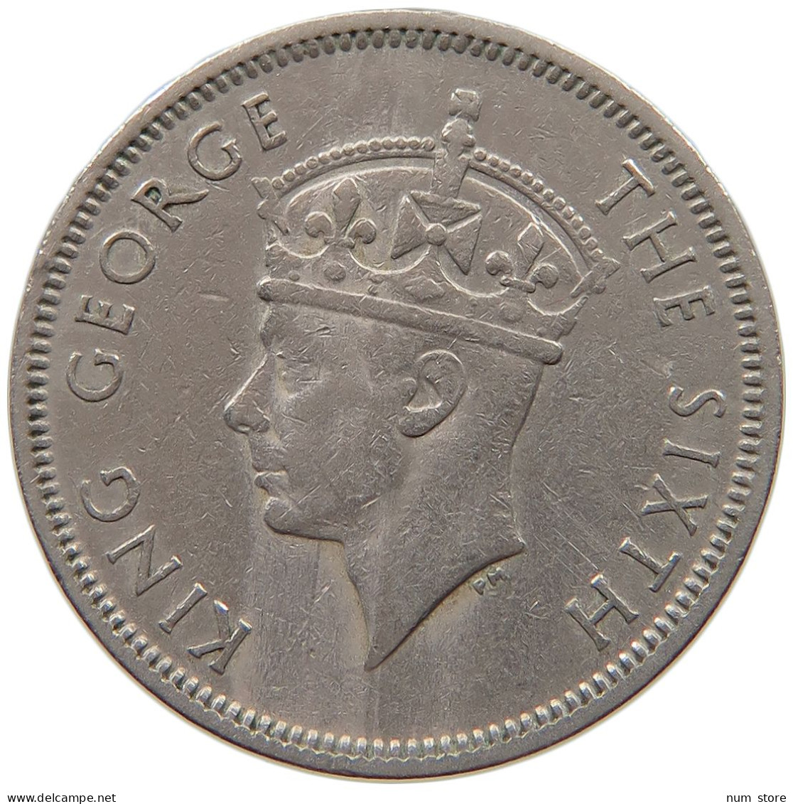 MAURITIUS 1/2 RUPEE 1950 George VI. (1936-1952) #c036 0569 - Maurice