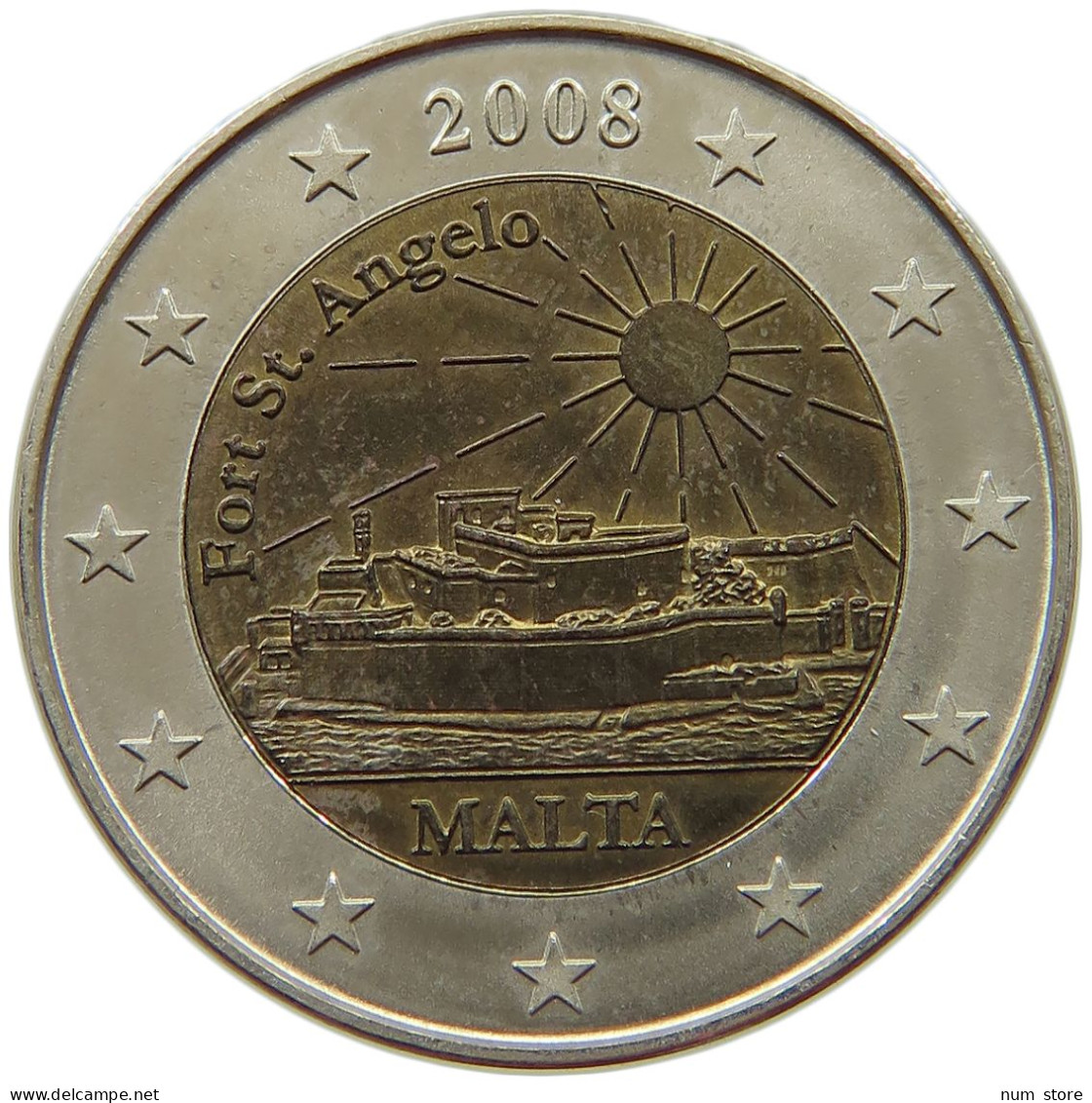 MALTA MEDAL 2E 2008 FORT ST.ANGELO PROBE #s070 0365 - Malta