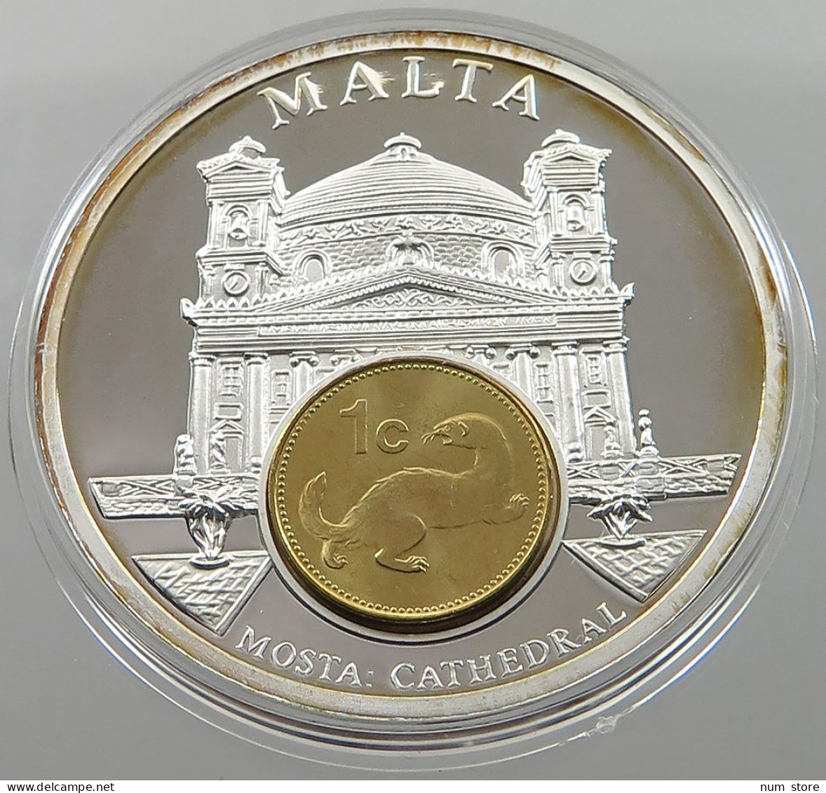 MALTA MEDAL  MOSTA CATHEDRAL #sm08 0693 - Malta