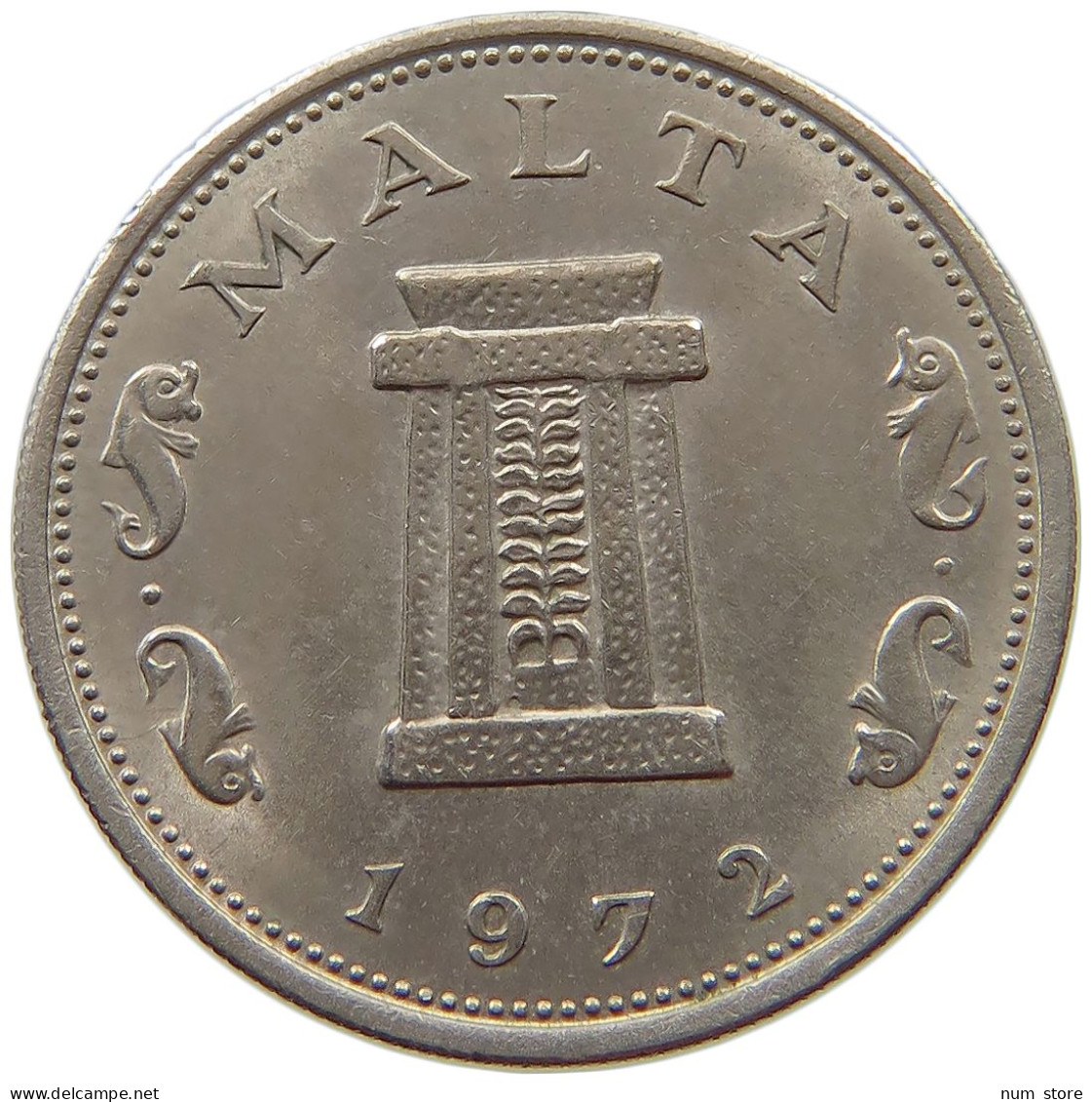 MALTA 5 CENTS 1972  #s072 0595 - Malta