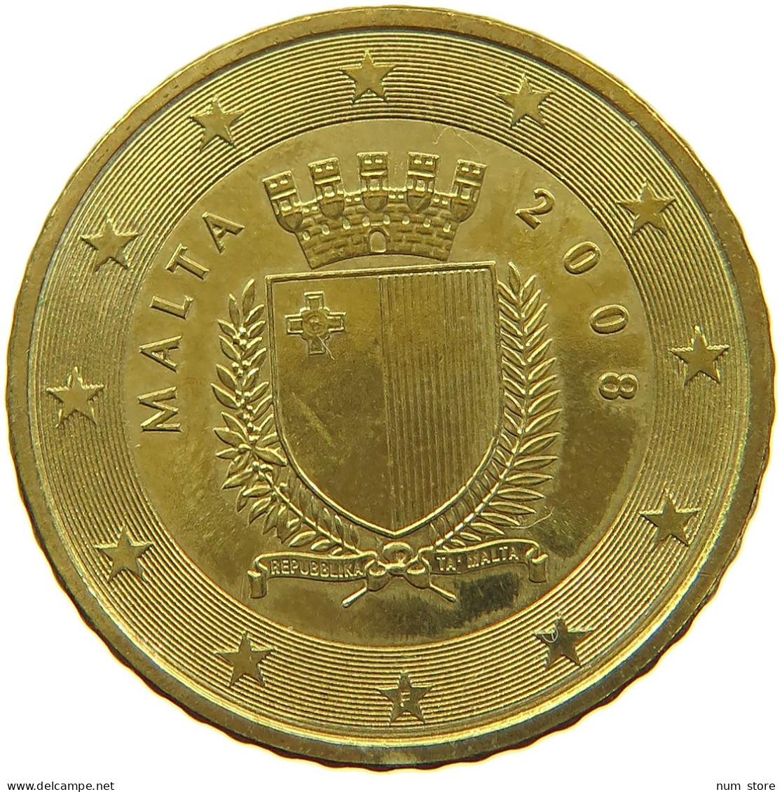 MALTA 50 CENTS 2008  #s020 0303 - Malta