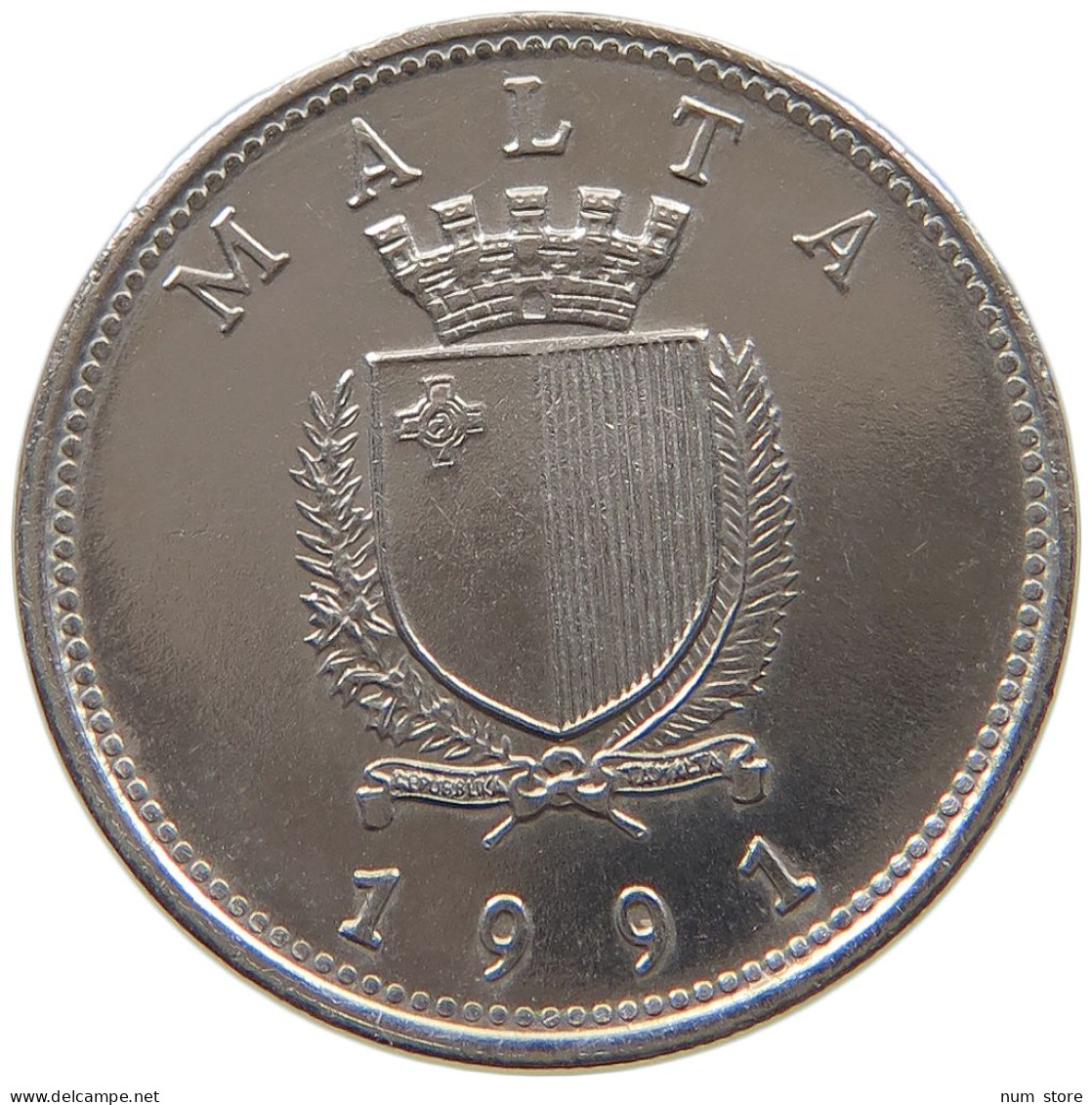 MALTA 10 CENTS 1991  #a072 0471 - Malta