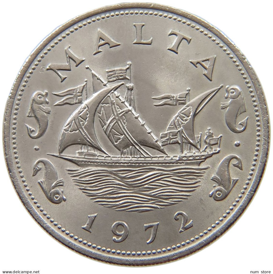 MALTA 10 CENTS 1972  #a014 0745 - Malte