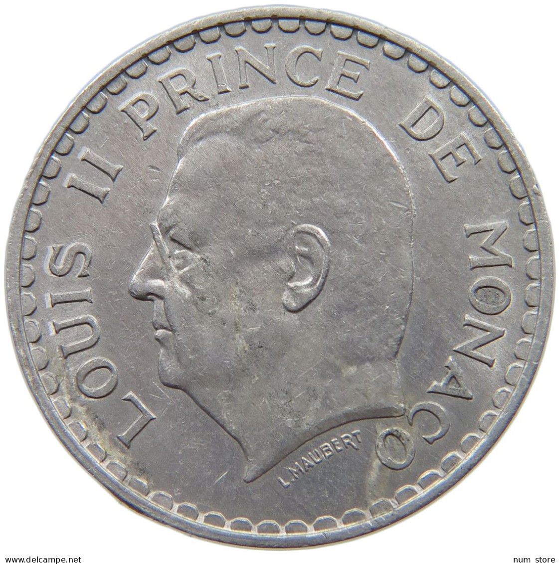 MONACO 5 FRANCS 1945 LOUIS II. (1922-1949) #a088 0331 - 1922-1949 Louis II