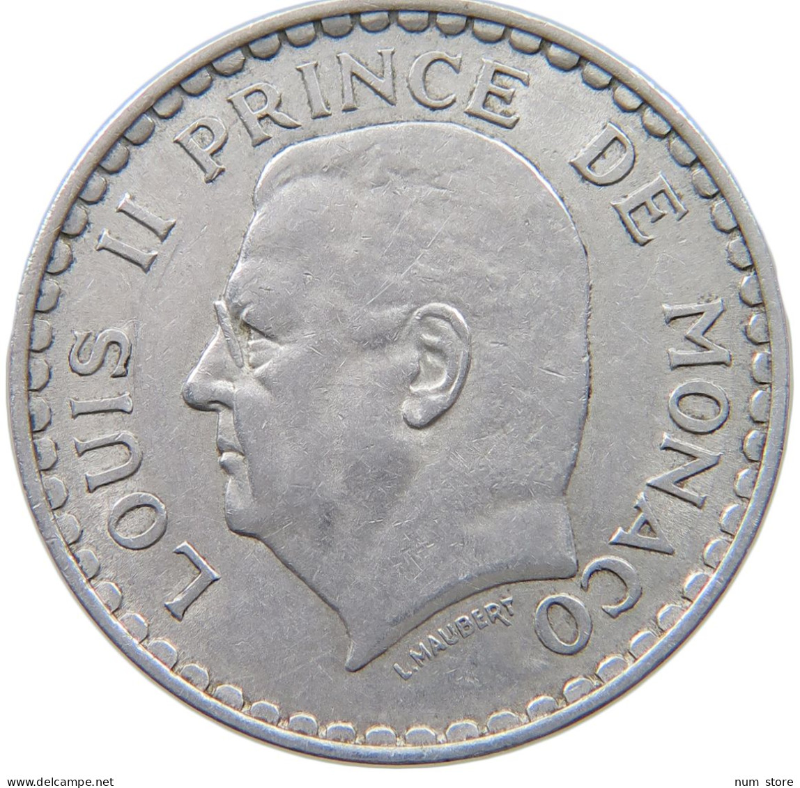 MONACO 5 FRANCS 1945 LOUIS II. (1922-1949) #a036 0405 - 1922-1949 Louis II