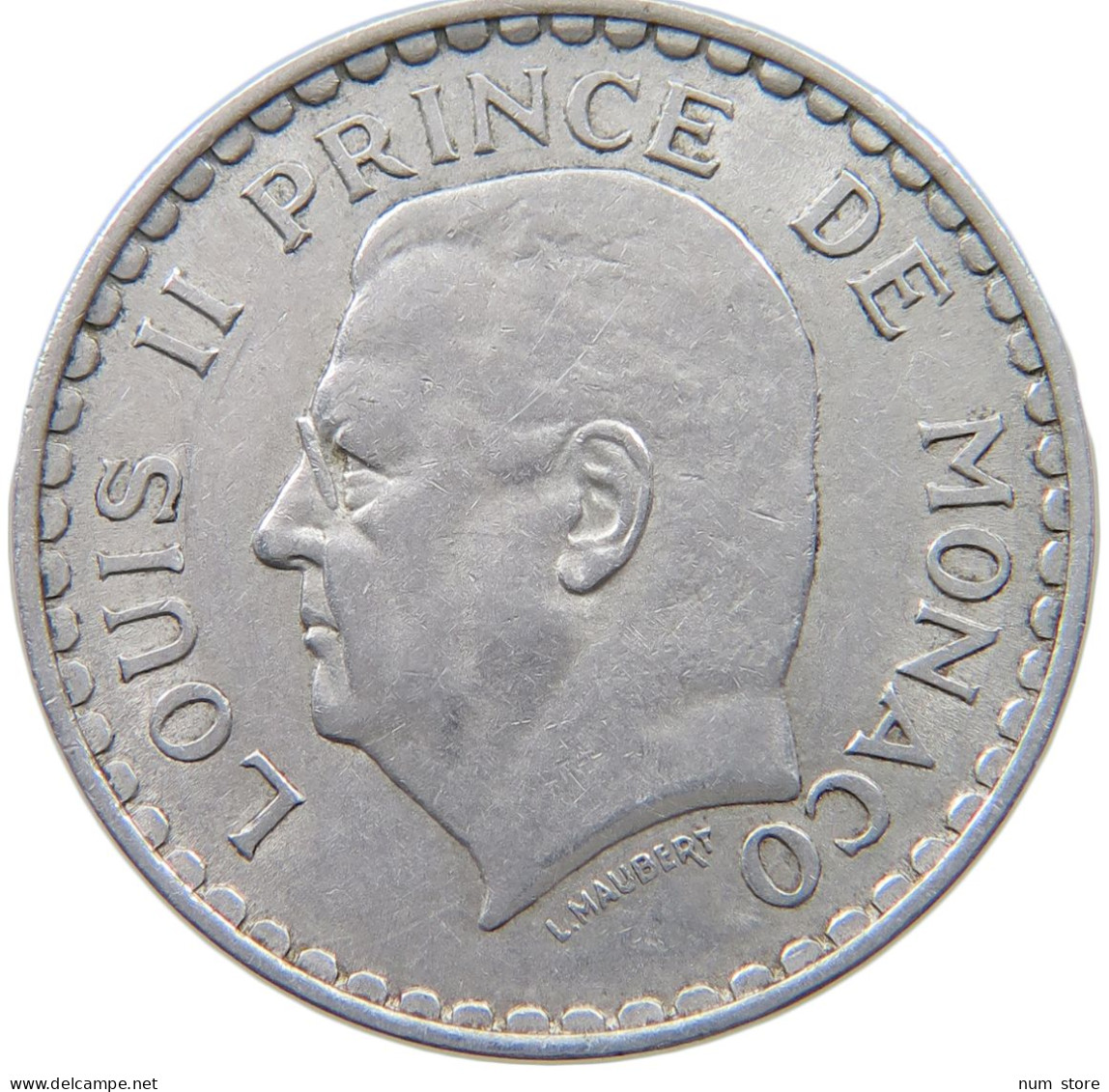 MONACO 5 FRANCS 1945 LOUIS II. (1922-1949) #a036 0405 - 1922-1949 Louis II.