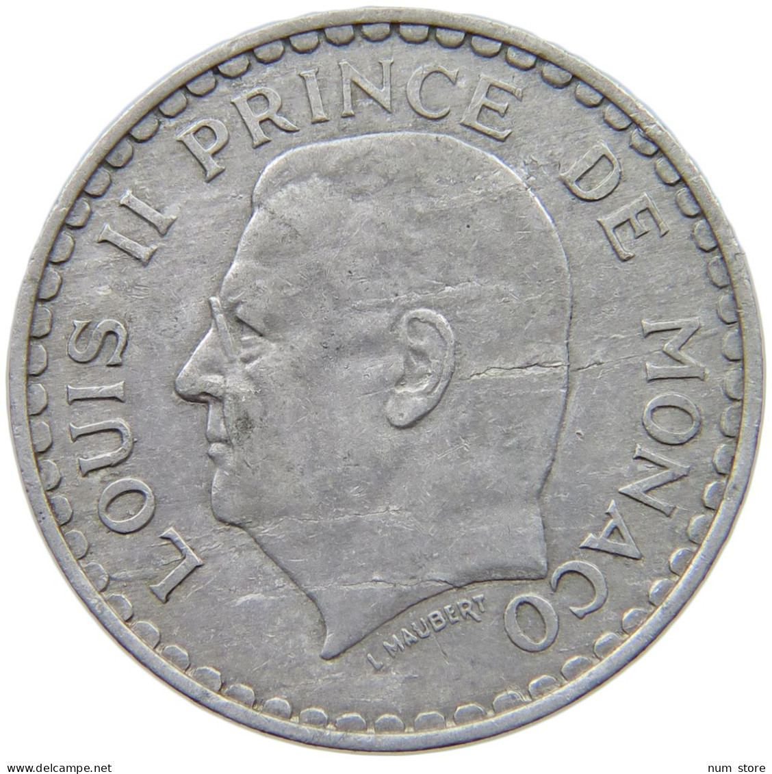 MONACO 5 FRANCS 1945 LOUIS II. (1922-1949) #a068 0557 - 1922-1949 Louis II