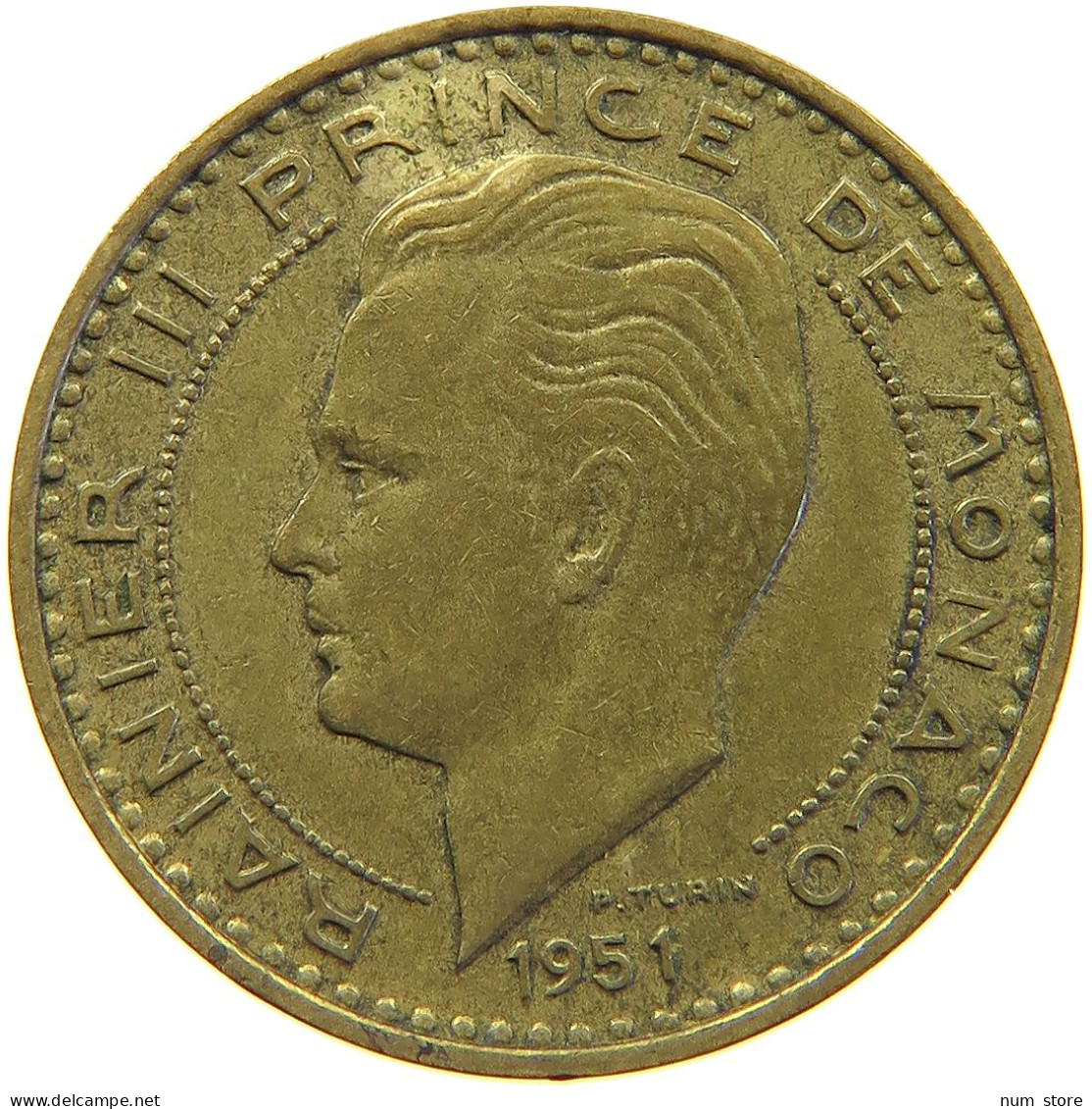 MONACO 20 FRANCS 1951 Rainier III. (1949-2005) #s024 0317 - 1949-1956 Anciens Francs