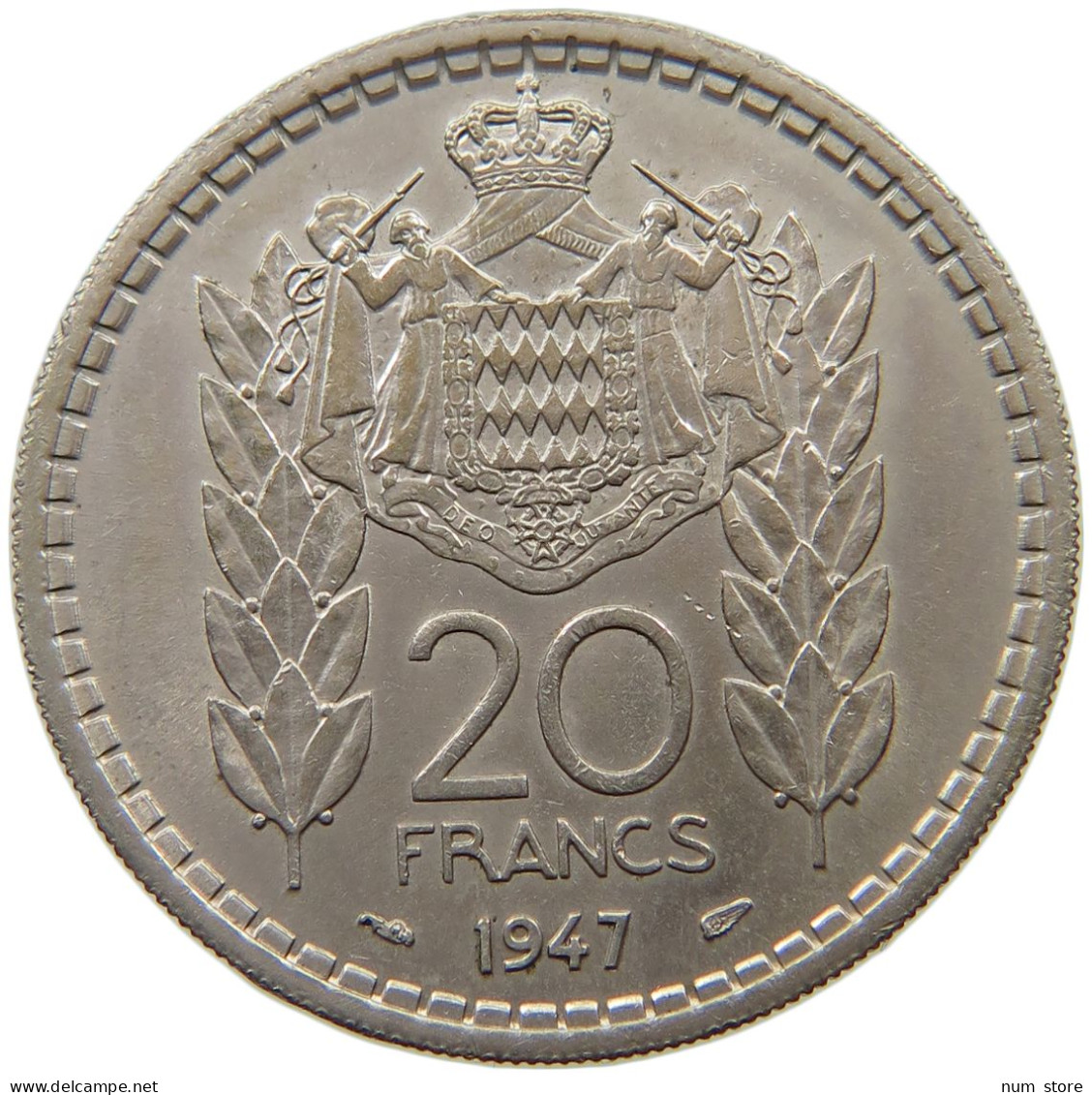 MONACO 20 FRANCS 1947 LOUIS II. (1922-1949) #s034 0105 - 1922-1949 Louis II