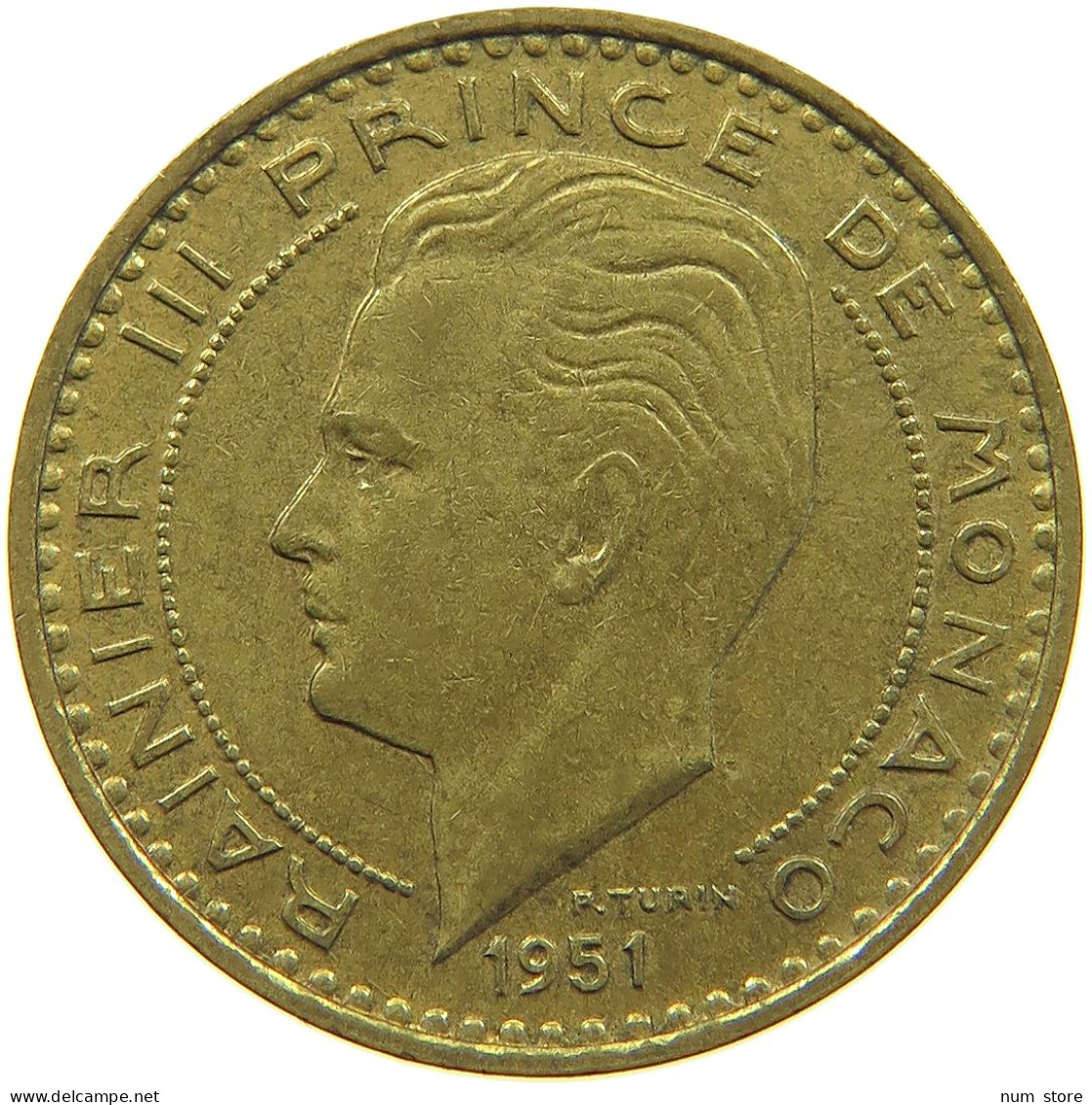 MONACO 20 FRANCS 1951 Rainier III. (1949-2005) #c006 0681 - 1949-1956 Oude Frank