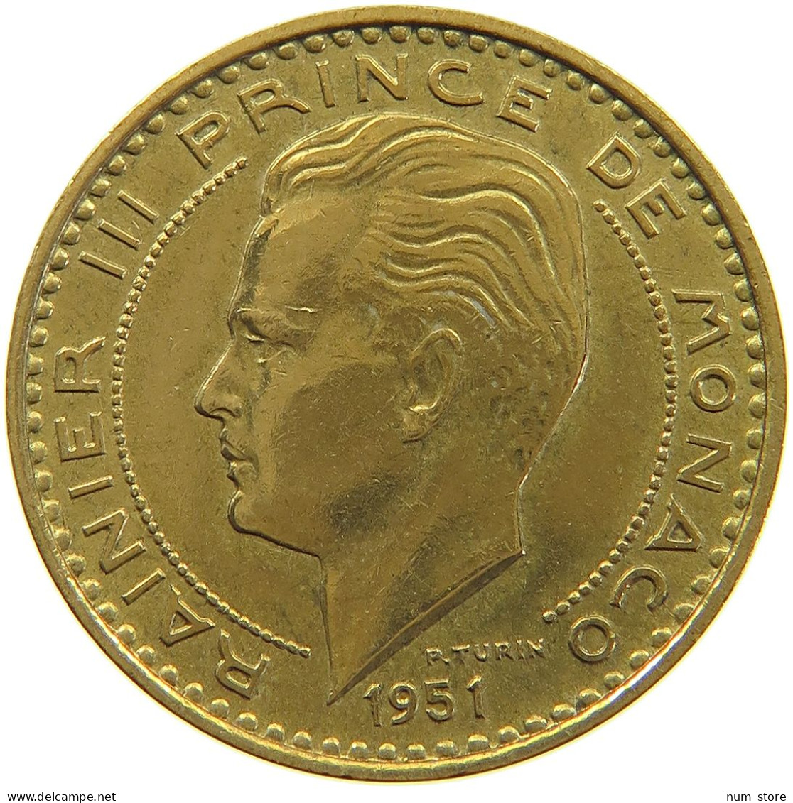 MONACO 20 FRANCS 1951 Rainier III. (1949-2005) #a094 0583 - 1949-1956 Oude Frank