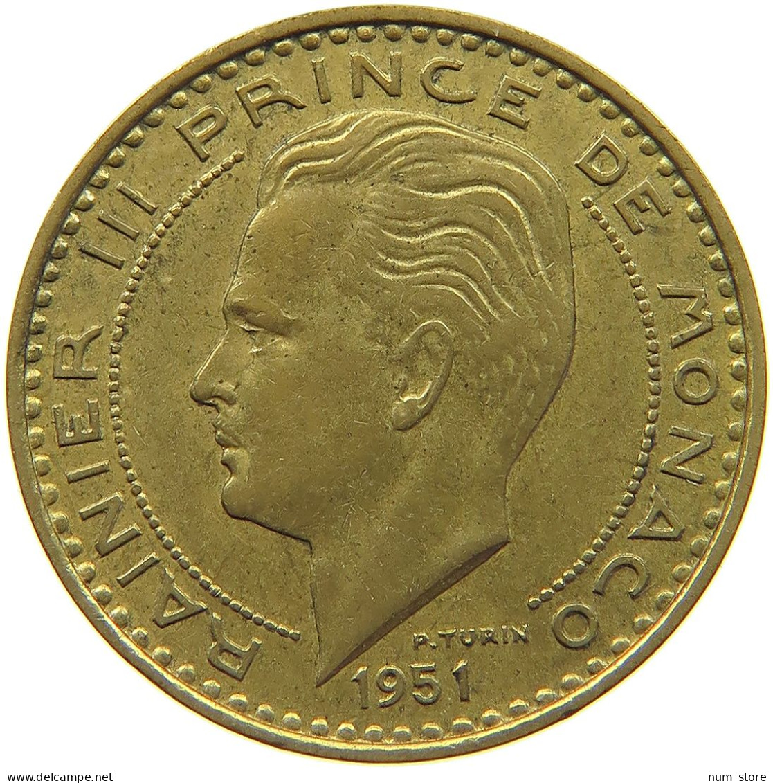 MONACO 20 FRANCS 1951 Rainier III. (1949-2005) #c011 0791 - 1949-1956 Old Francs