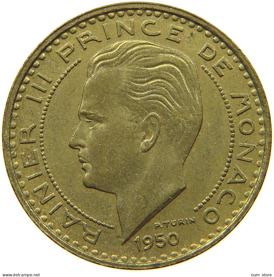MONACO 20 FRANCS 1950 Rainier III. (1949-2005) #s073 0603 - 1949-1956 Alte Francs