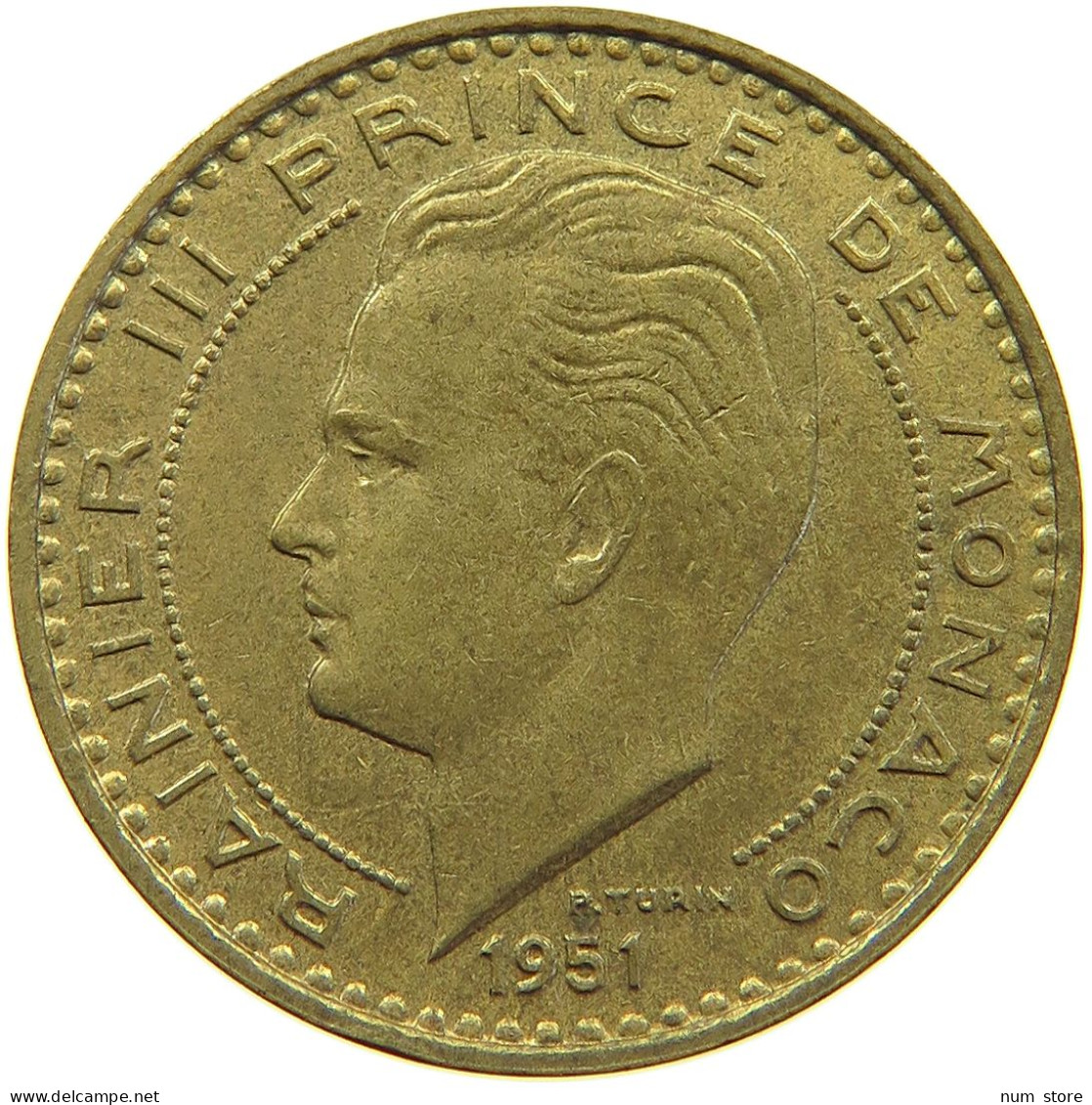 MONACO 20 FRANCS 1951 Rainier III. (1949-2005) #a081 0083 - 1949-1956 Alte Francs