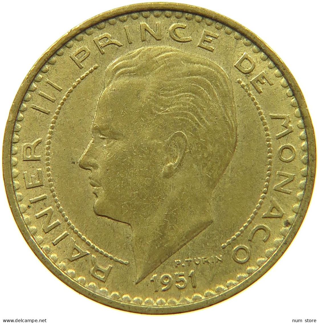 MONACO 20 FRANCS 1951 Rainier III. (1949-2005) #a094 0699 - 1949-1956 Anciens Francs