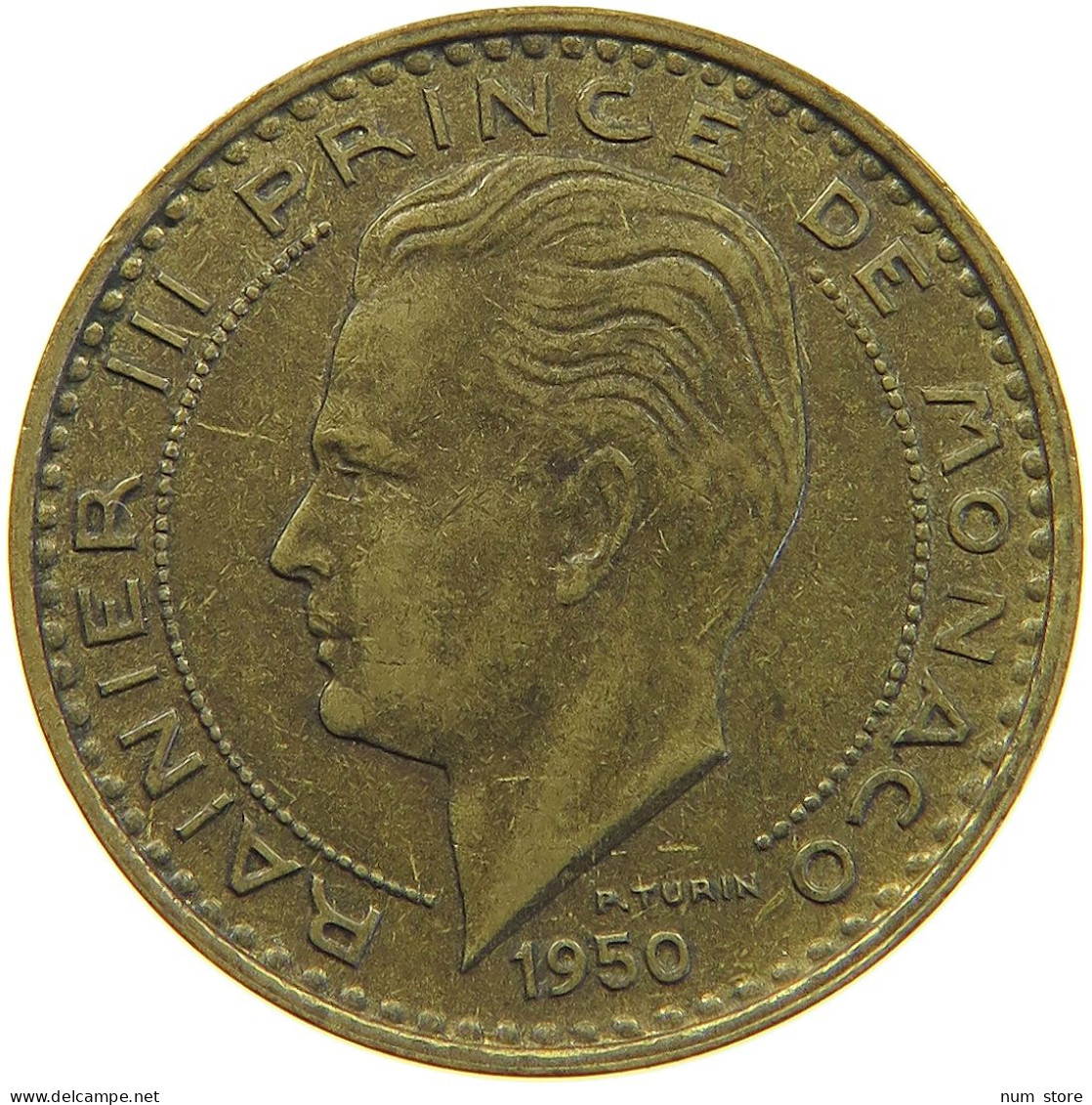 MONACO 20 FRANCS 1950 Rainier III. (1949-2005) #c019 0625 - 1949-1956 Old Francs
