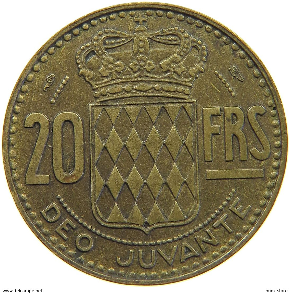 MONACO 20 FRANCS 1950 Rainier III. (1949-2005) #c019 0625 - 1949-1956 Old Francs