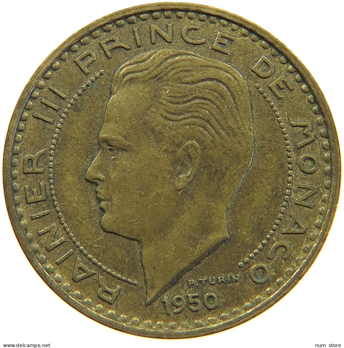 MONACO 20 FRANCS 1950 Rainier III. (1949-2005) #c067 0373 - 1949-1956 Old Francs