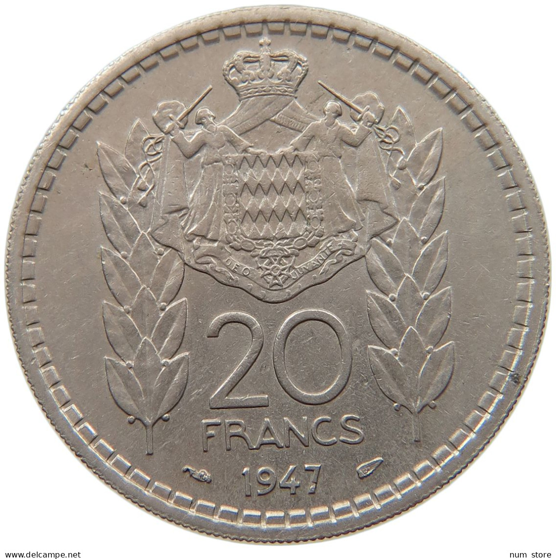 MONACO 20 FRANCS 1947 LOUIS II. (1922-1949) #c062 0341 - 1922-1949 Louis II