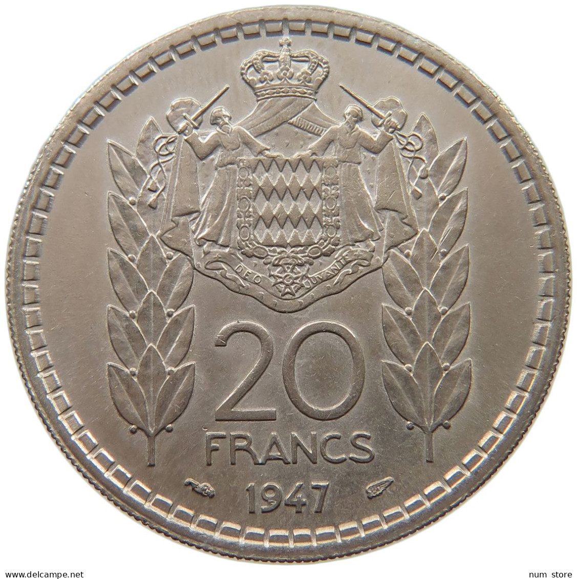 MONACO 20 FRANCS 1947 LOUIS II. (1922-1949) #c018 0373 - 1922-1949 Louis II.