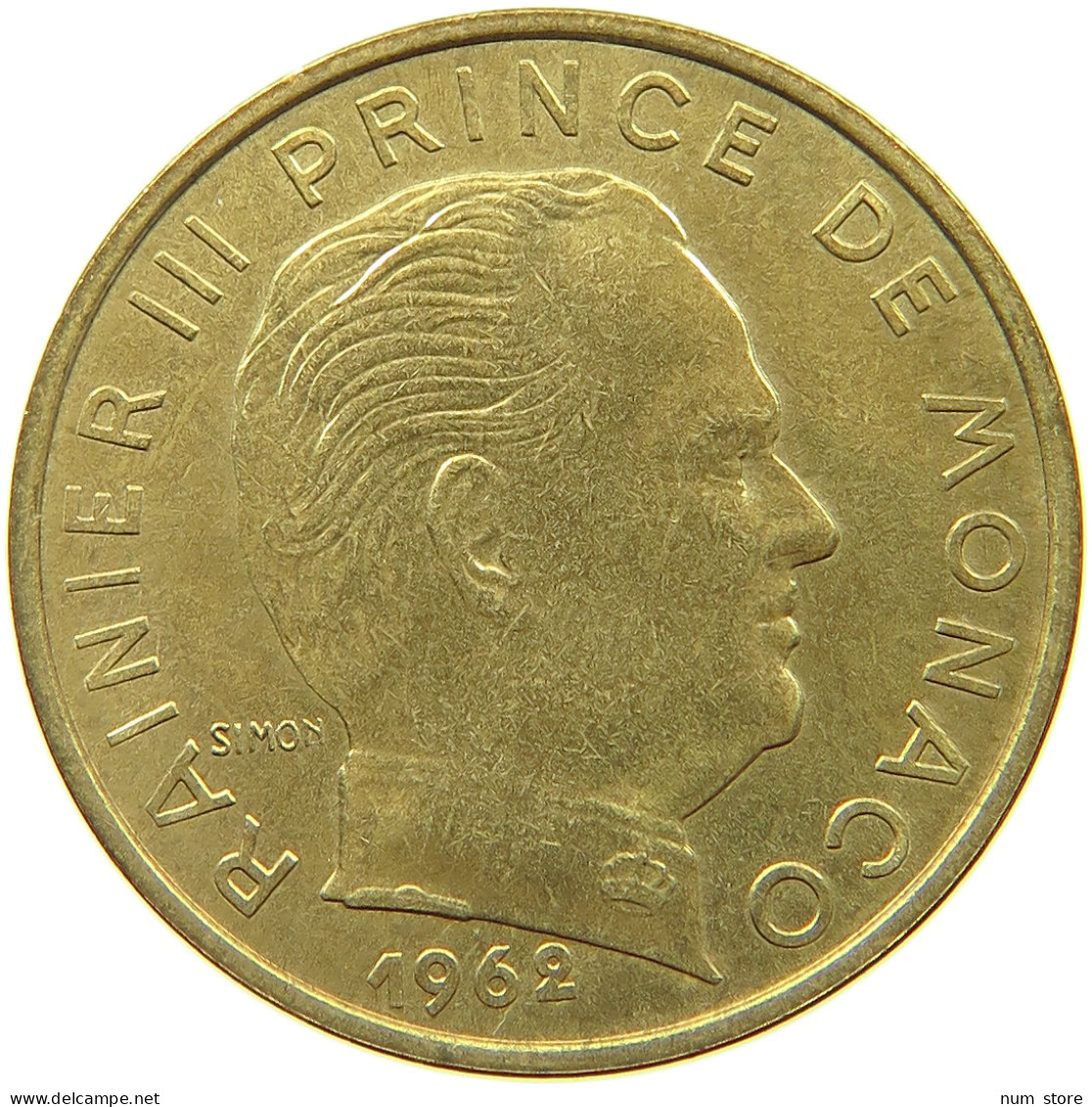 MONACO 20 CENTIMES 1962 Rainier III. (1949-2005) #a094 0475 - 1960-2001 Nouveaux Francs