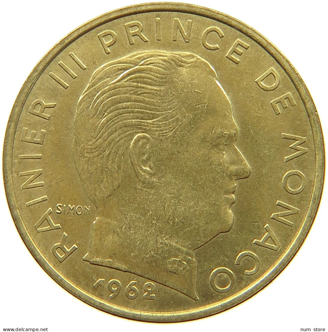 MONACO 20 CENTIMES 1962 Rainier III. (1949-2005) #a094 0469 - 1960-2001 Nouveaux Francs