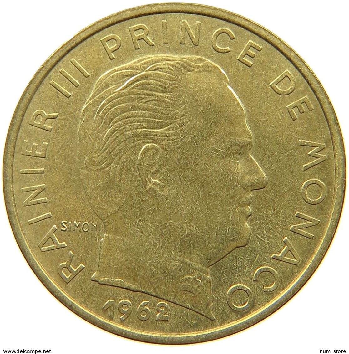 MONACO 20 CENTIMES 1962 Rainier III. (1949-2005) #a094 0471 - 1960-2001 Nouveaux Francs