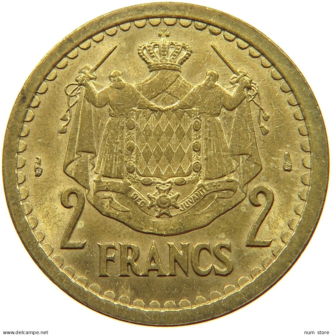 MONACO 2 FRANCS 1945 LOUIS II. (1922-1949) #s071 0049 - 1922-1949 Louis II